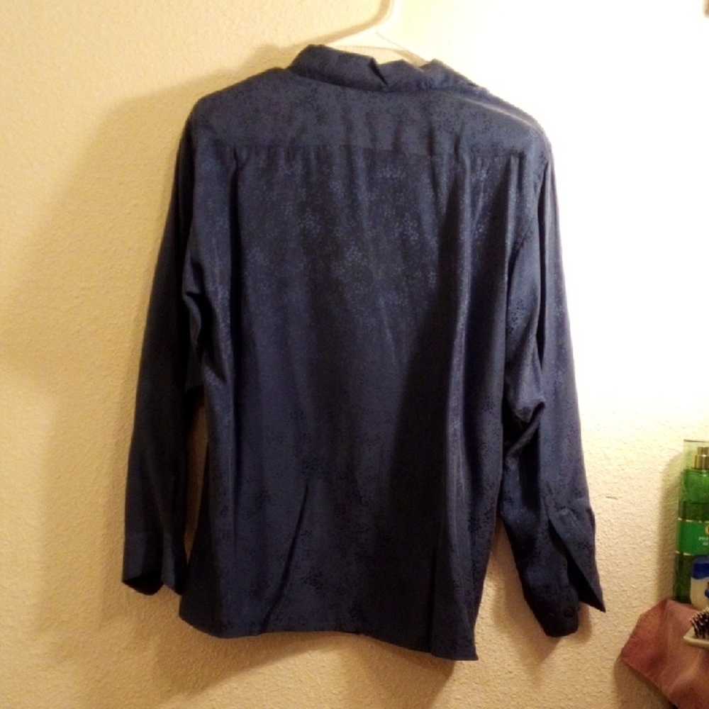 Anna And Frank Navy Button Down Shirt - Picture 3 of 5